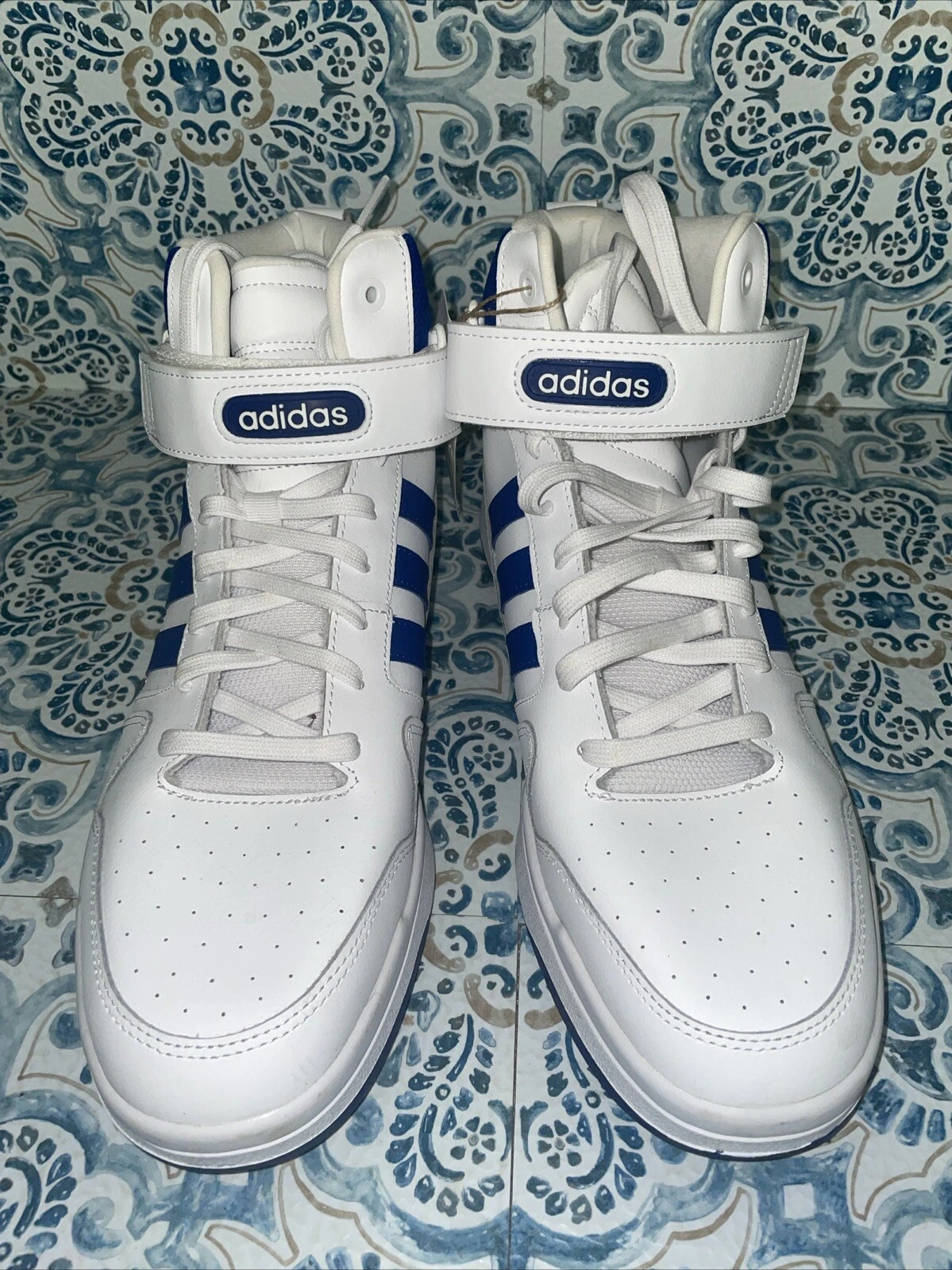 Adidas Postmove Mid bianche blu royal uomo 12