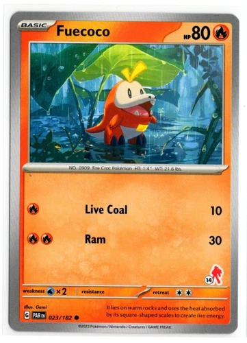 Pokemon Battle Academy 2024 Armarouge Deck #14 Paradox Rift 023/182 Fuecoco