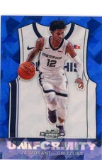 2019-20 PANINI CONTENDERS OPTIC UNIFORMITY #4 ROOKIE BLUE JA MORANT - RARE !!!