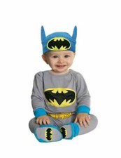NWT DC Super Friends Batman Infant Costume w/ Headpiece Booties 6-12 Months