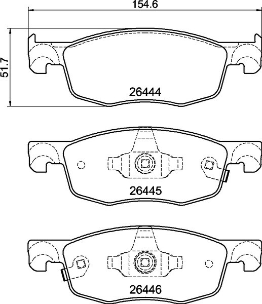 Fits BREMBO P 83 185 Brake Pad Set, disc brake P 83 185 Brake pads set front (w - Image 6