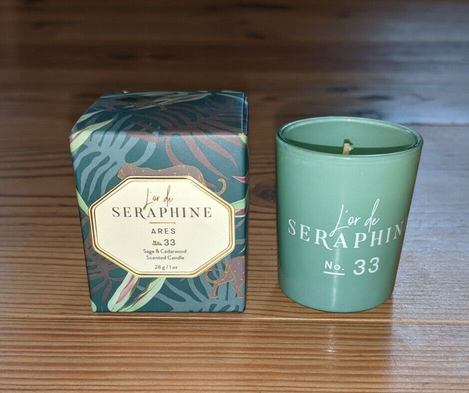 NIB L'Or de Seraphine Ares No. 33 Direct sale of manufacturer Small Opening large release sale Candle Scented Sa Travel