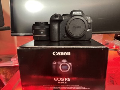 Canon EOS R6 Mark II Mirrorless Camera and 50mmLens 1.8 . With boxShutter (2116)