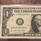  Birthday/Anniversary Note, Fancy Serial Number, 06/1/1939  A 01939160 A — photo 3
