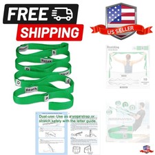 Stretching Strap Yoga Strap with 10 Loops, Non-Elastic Stretch Band for Physi...