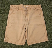 Carhartt Size 38 #102514-918 Relaxed Fit Cargo Cotton Short 9.5 Inch Inseam Tan