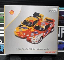 1/64 TINY X Sparky SHELL Porsche 911 993 Carrera Cup 1993 Combo w/ Rear Spoiler