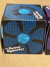 BLUE Needoh FUZZ BALL Flower Power Nee Doh Squishy Stress Ball NEE-DOH Fuzzball