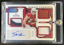 2022 Absolute Trey McBride Rookie Premiere Spectrum RC Patch Ball Auto #/99