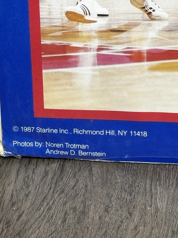Vintage 1987 DETROIT PISTONS 34 x 22 Bad Boys NBA Starline Poster - Image 2 of 4