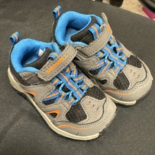 Merrell Boys Trail Chaser Hiking Sneaker Gunsmoke/Teal/Orange, Size 6M