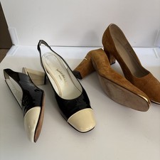 Vintage Shoes Saks 5th Ave Fenton Last Marshall Fields Newton Elkin 8.5 AA