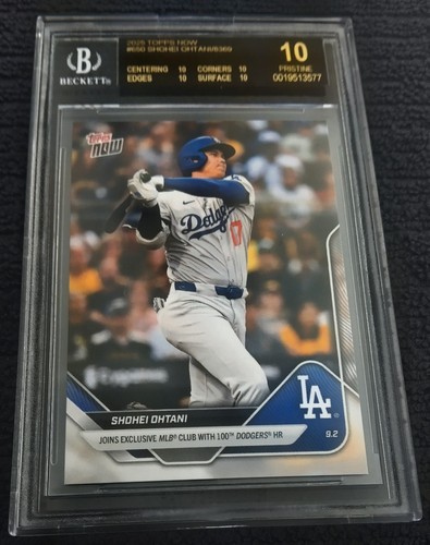 2025 TOPPS NOW #650 SHOHEI OHTANI BGS 10 BLACK LABEL