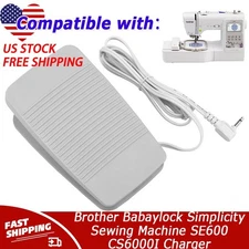 Foot Pedal for Brother Babaylock Simplicity Sewing Machine SE600 CS6000I