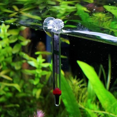 Präzises Aquarium Thermometer 10 Stück mit Doppelglas Design für Fische Schil