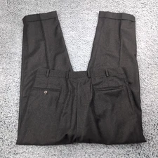 Vintage Nordstrom JB Britches Pants Men 36x30 Brown Cashmere Wool Dress Slacks