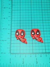2 Deadpool Croc Charms