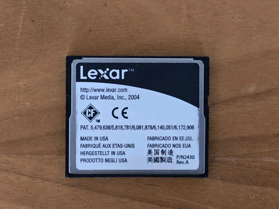 Lexar Premium CompactFlash 2GB WA 133X CF Typ Memory Card Digital Camera - M2572 - Image 2 of 2