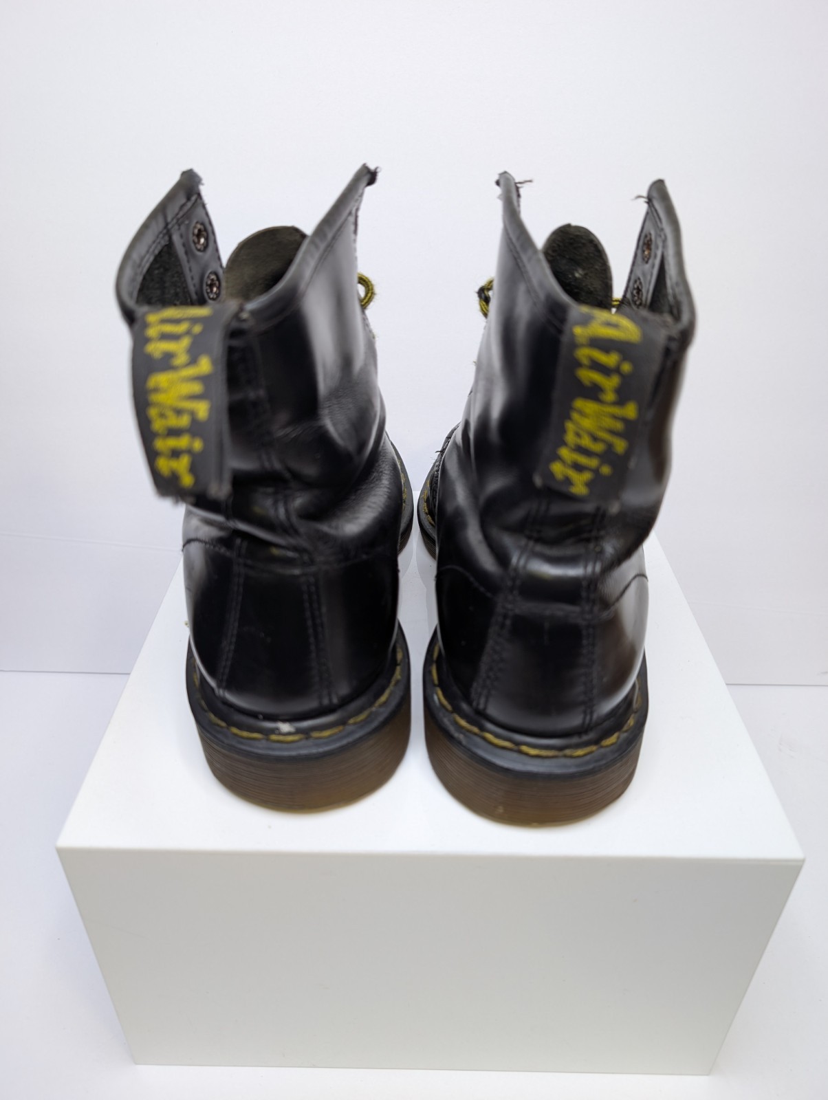 Vintage Doc Dr. Martens England Women's US 9 Black Leather Boots image 4