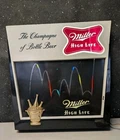 Vintage 1960 Miller High Life Beer Bouncing Ball Lighted Motion Sign - Works