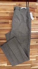 NWT 168 Virgin Wool Spandex Pendleton Pants Women  s Office Size 14 Gray Lined
