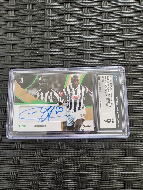 Daka Juventus FC 24-25 Lilian Thuram Ineffable Legend Autograph A Mint 9! 1/5!!!