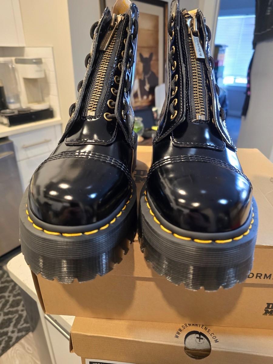 Dr. Martens Vegan Leather Sinclair 26410001 Platform Boot Boots