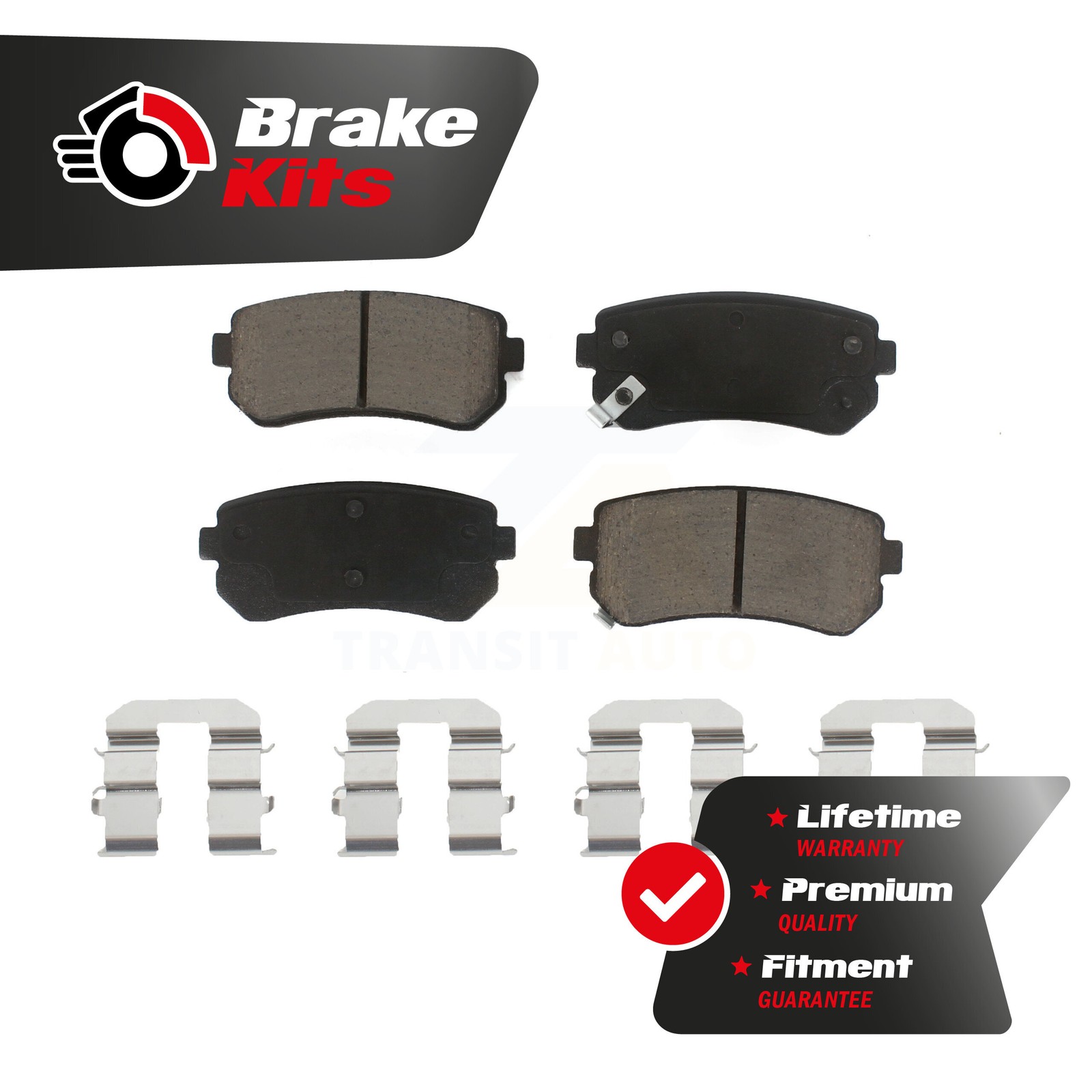 Rear Ceramic Brake Pads For 2010-2017 Hyundai Tucson 2009-2012 Elantra