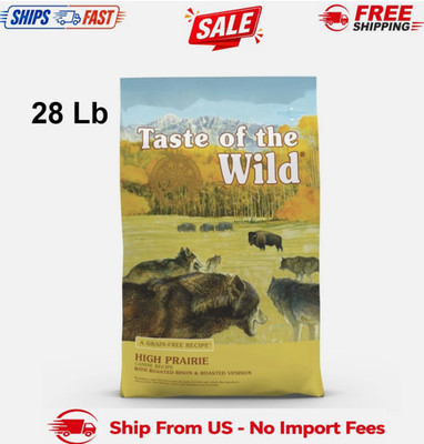 Taste of the Wild High Prairie 28 lb Dog Food Bison Venison Grain Free Dry