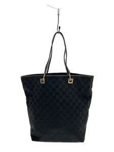GUCCI Gucci tote bag_GG toile_toile_toile noire toile noir motif all over bag 00