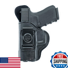 Maxx Carry IWB Leather Holster for Glock 19 Gen 5, 20, 21, 30/S, 45 | S&W SD9VE