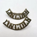 Genuine WW2 Lincolnshire Regiment Lincoln Shoulder Titles