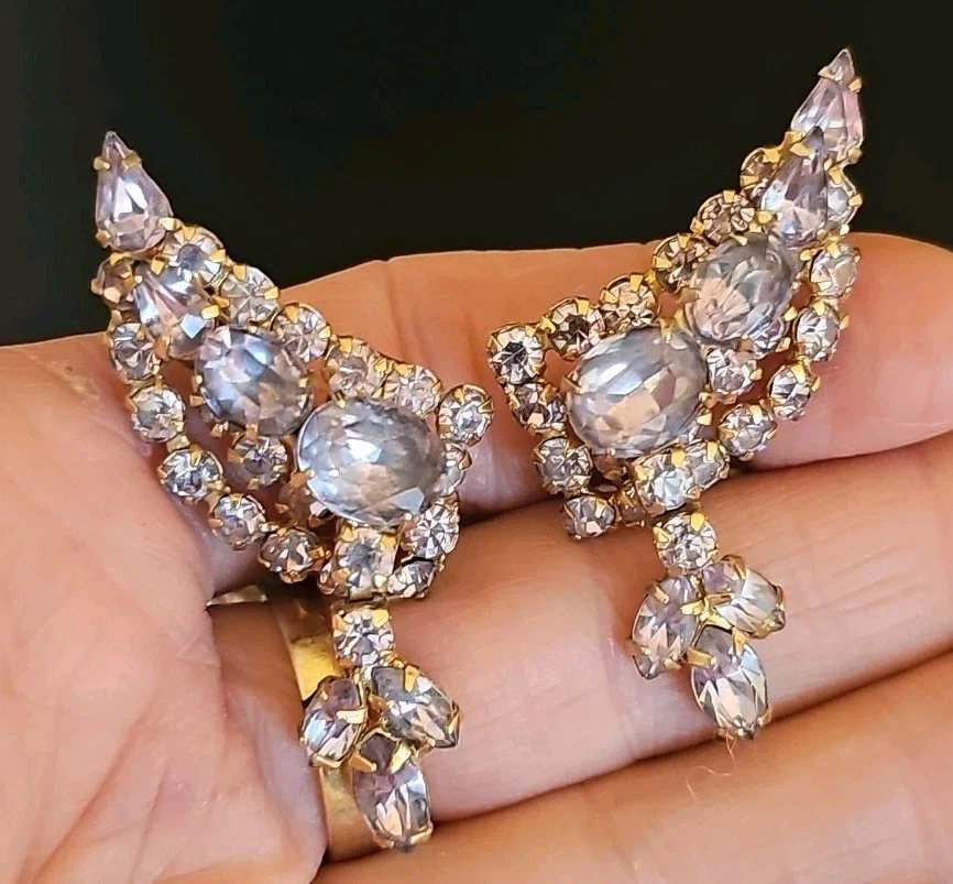 Raro conjunto de pulsera y broche de diamantes de imitación Kramer de Nueva York lavanda “Alexandrita” Foto 4 de 4