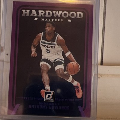 Panini Donruss Hardwood Masters Anthony Edwards Press Proof Purple #5