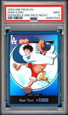 2026 ONE PIECE PROMOS DODGERS X ONE PIECE NIGHT DON!! CARD PSA 9