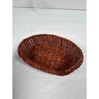 Barbie Pet Bed Wicker Basket Brown Plastic Dog Cat Accessory Vintage Style