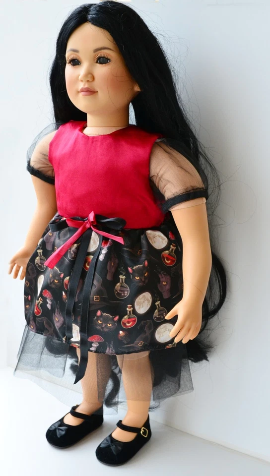 My Twinn Muñeca Ropa, Ropa para Muñecas 23 Pulgadas, Halloween Bruja Vestido Foto 2 de 4