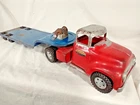 Vintage 1956 1957 Ford Tonka Low Boy Semi Tractor Trailer Truck Original