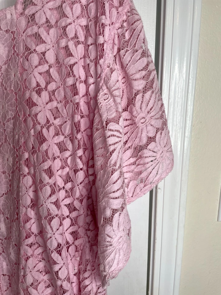 Top Botín Pirata Jens Talla PS Crochet Encaje Hada Casa Rosa Festival Hippie Foto 3 de 4