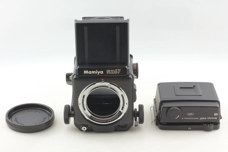 [Exc+5] Cuerpo profesional Mamiya RZ67 con buscador de nivel de cintura + 120 película posterior de JAPÓN Foto 2 de 4