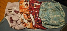4 Baby Cloth pocket diapers with inserts, Harry Potter Designs