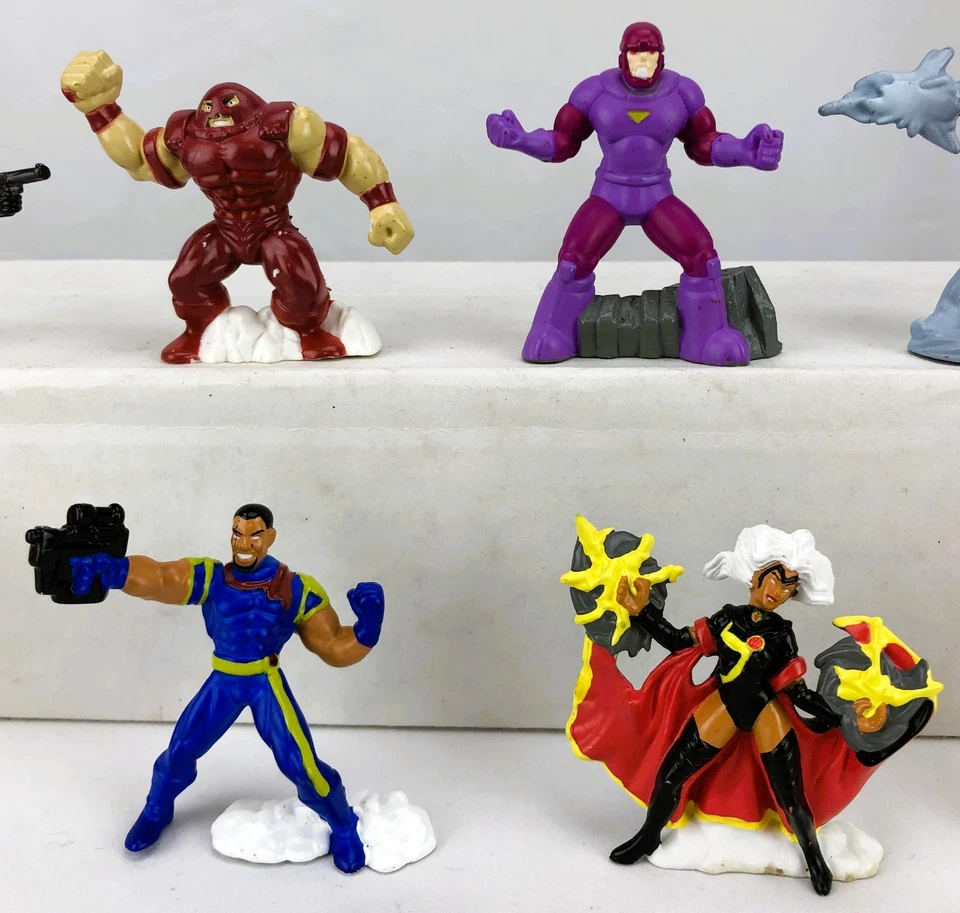 Marvel Zizzle Zizzlinger 2" X-Men Mystique Iceman Rogue Storm PVC Figure Lot - Image 3 of 4