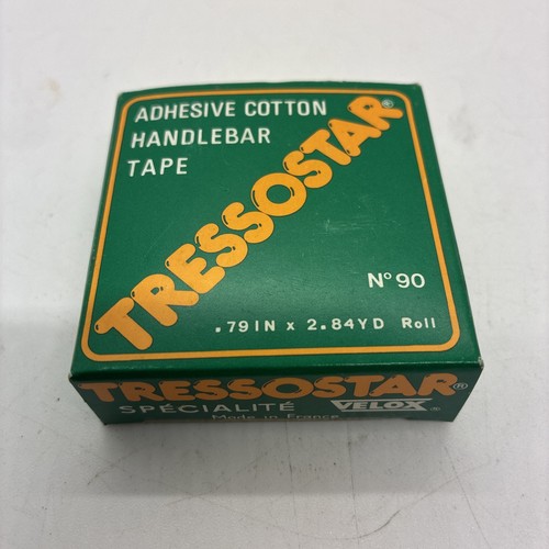 NOS Vintage Black Tressostar Super Tresse Forte Klebe Lenkerband No.90 - Bild 1 von 5