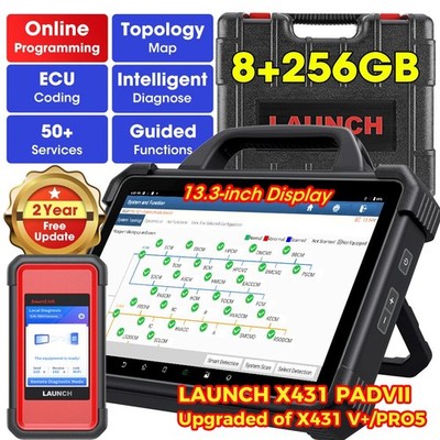 LAUNCH X431 Euro PAD VII 7 KFZ OBD2 Diagnosegerät ECU Programmier  Coding 
