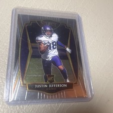 Panini Select 2020 Premier Level Justin Jefferson Rookie #161 Vikings Card. rookie card picture