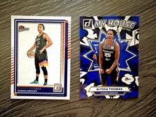 2025 Panini WNBA Donruss 2 Card Lot Alyssa Thomas Phoenix Mercury Press Proof