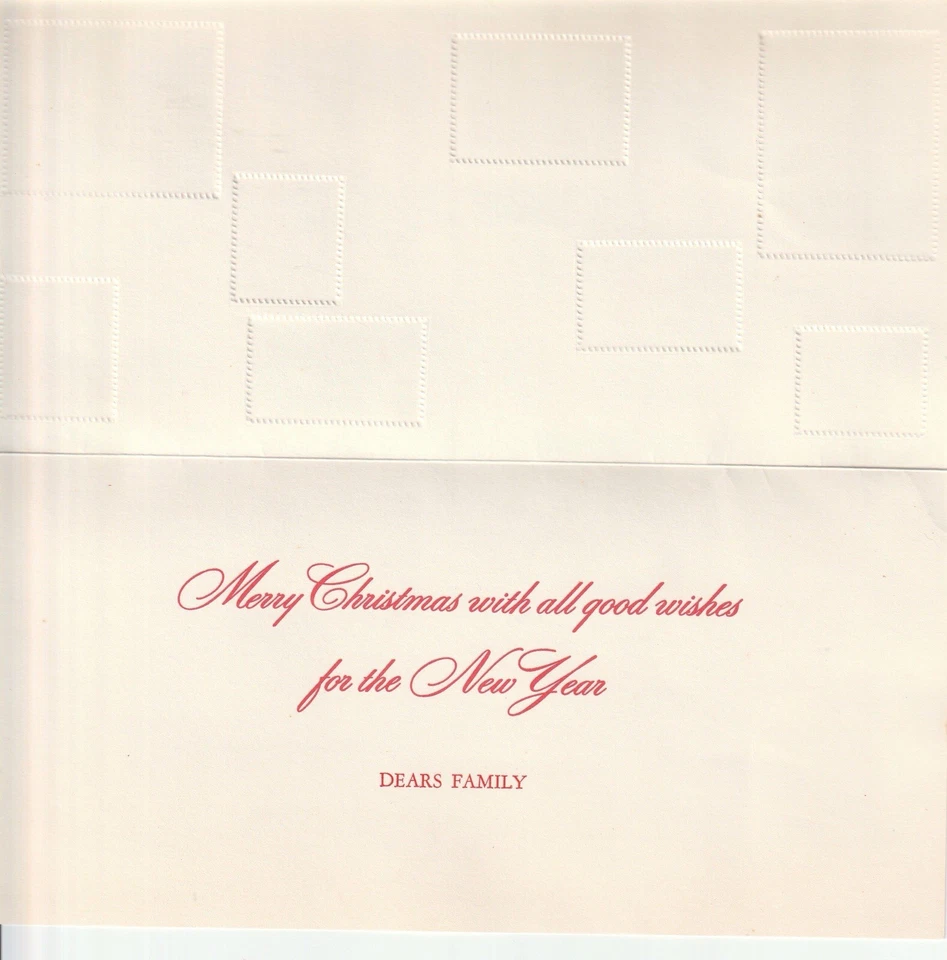 1968 Large Christmas Card With Several Countries Represented By Postage Stamps - Image 2 of 3