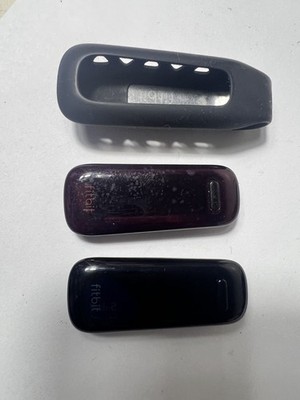 LOT OF 2 Fitbit FB103 Maroon & Black Activity Tracker AS-IS Untested For Parts !