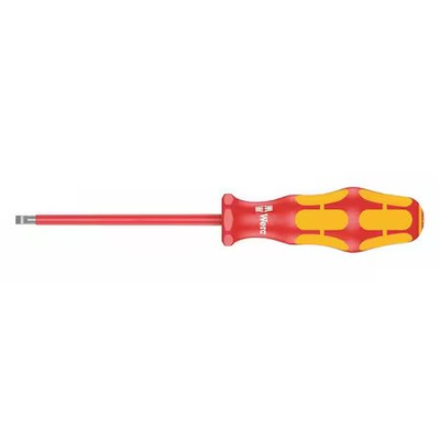 Wera 05006105001 Insulated Slotted Screwdriver 1/8 In Round