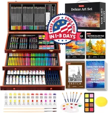 Kit De Arte Para Dibujo Y Pintura Utiles De Arte Ninos Niños Y Adolescentes Set.